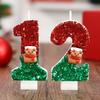 Creative Cartoon Deer Christmas Stockings Cake Decoration Candles – Perfect for Holiday Parties