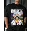 Summer New Anime One Piece Pattern Graphic T-shirt Men Women Hip Hop Oversized T-shirt Print Crew Neck Lightweight Casual T Shirt