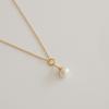 Modernlike 14K Gold-filled Silver Tray Pearl Necklace