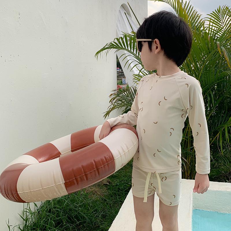 

Baby Boy Cartoon Banana Sunscreen Quick-Dry Swimsuit for Small & Medium Kids 130 cm