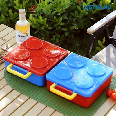 Bausteine Lunchbox Kreative Picknick Salat Bento Box Mikrowellengeeignet Erhitzen Student Schule Büro Obst Lebensmittelbehälter