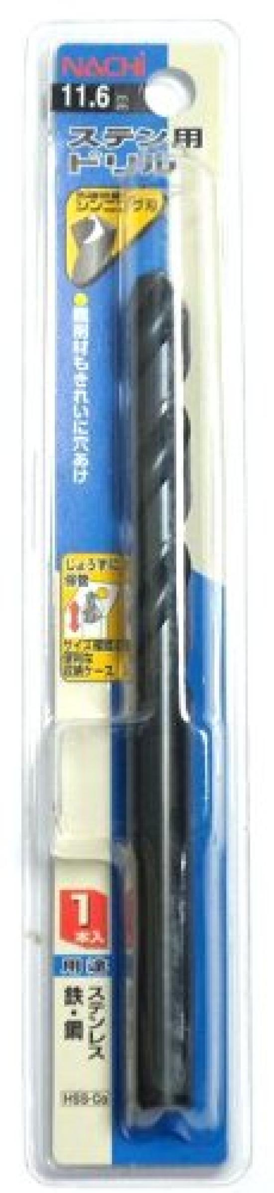 

NACHI Stainless Steel 1 Drill, Piece, 11.6mm (Metal/Metalwork)