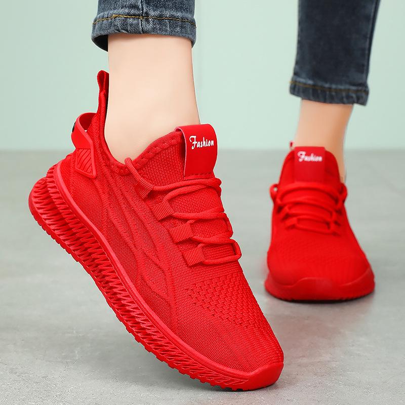 Sneakers casual traspiranti in rete alla moda primaverile da donna 2025