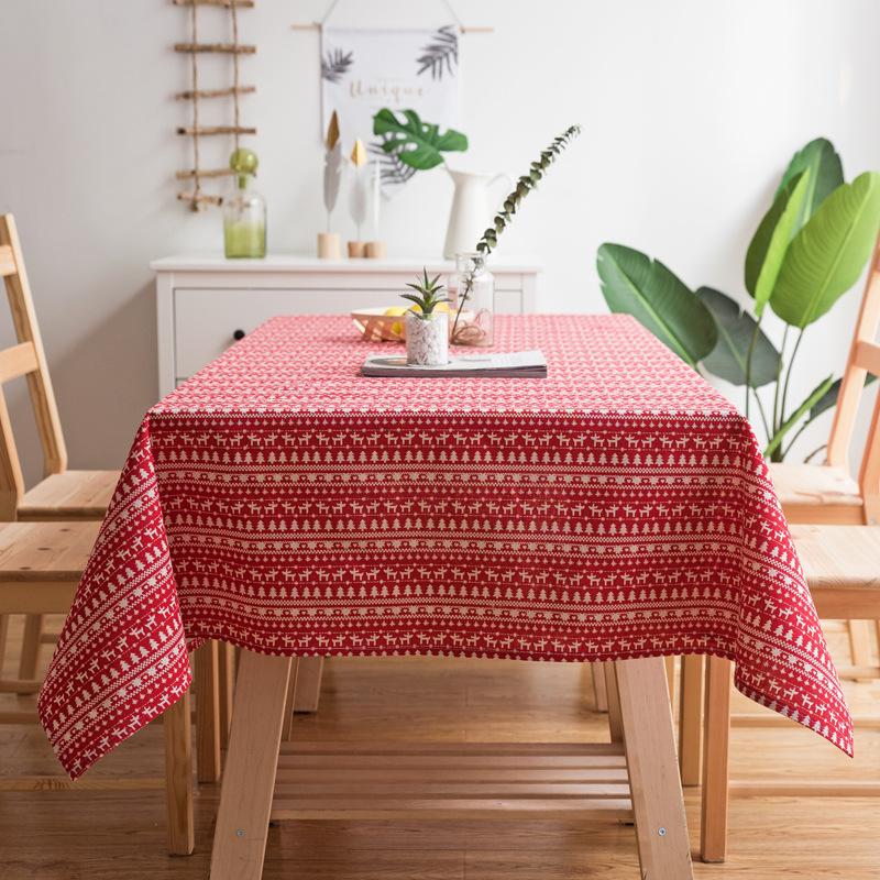 Pastoral Cotton And Linen Fabric Book Tablecloth Fabric Rectangular Home Coffee Table Tablecloth Cover Chair