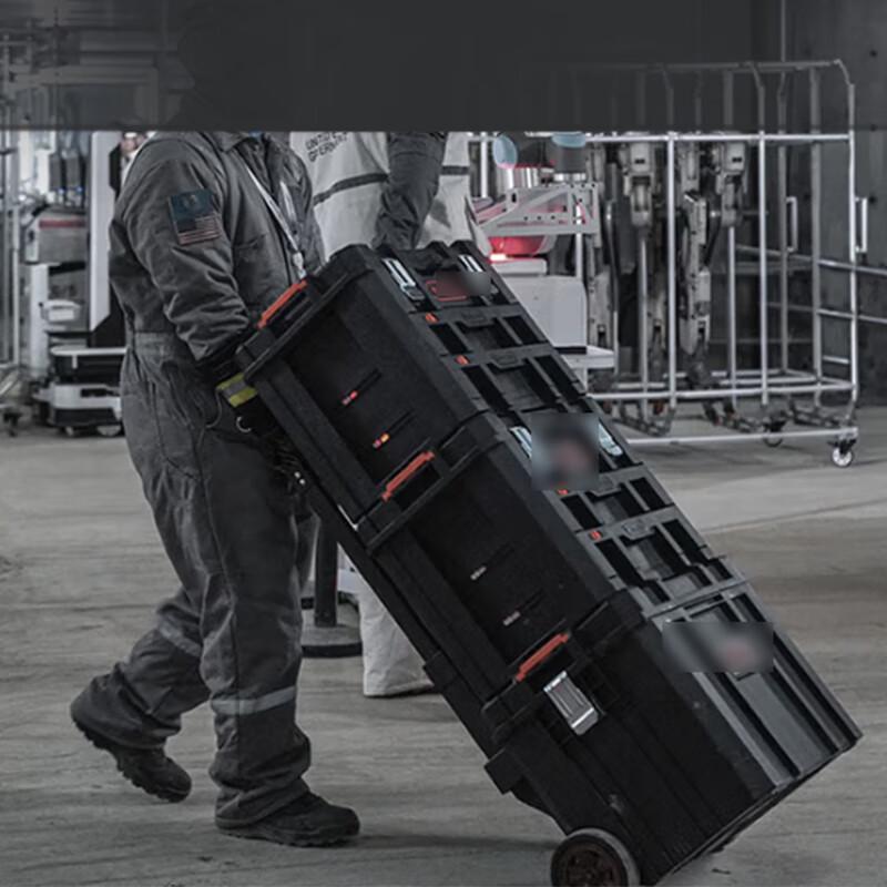 Heavy-Duty Stackable Tool Box 3-Piece Set