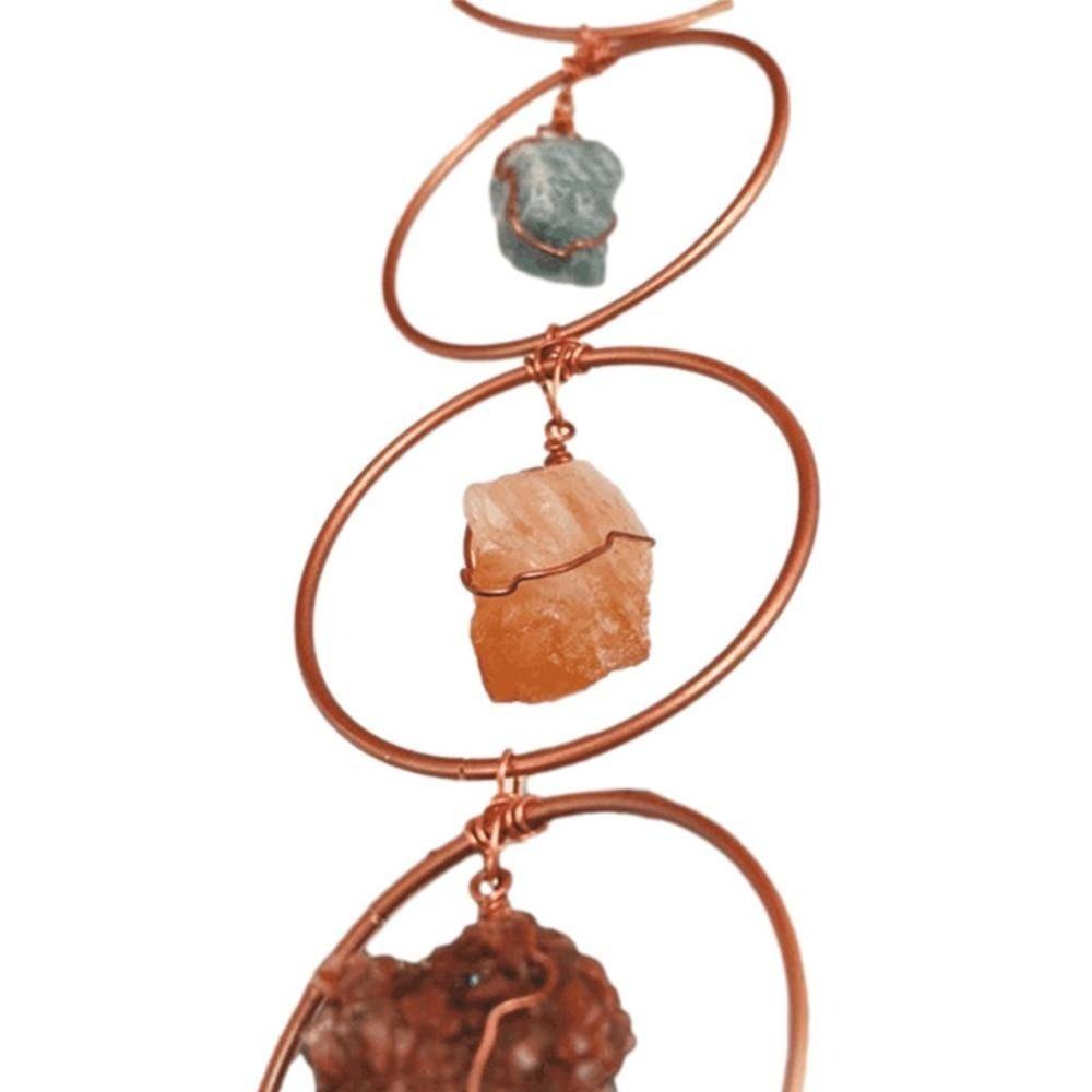 Decorations Convenient Hanging Chakra Gemstones Crystal Hanging Ornament Gem Pendant Gem Wind Chime