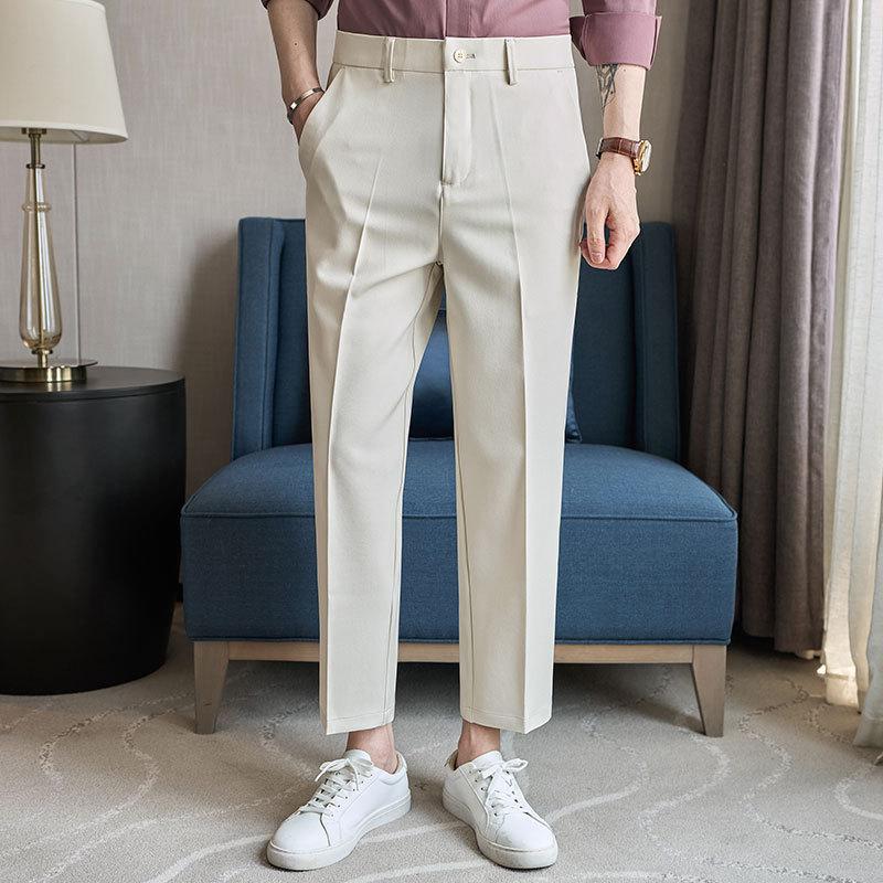 Loose Drape Men's Straight Trousers Versatile Business Youth Men's Trousers Trousers