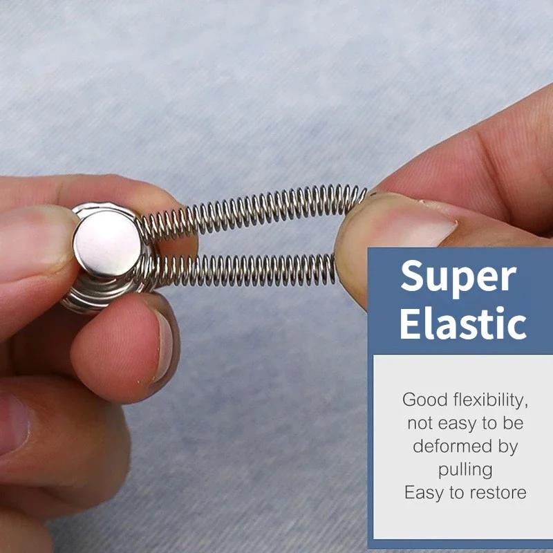 Detachable Jeans Waist Adjustment Buckle Metal Button Extender for DIY Pants Jeans Free Sewing Waist Extenders Buttons