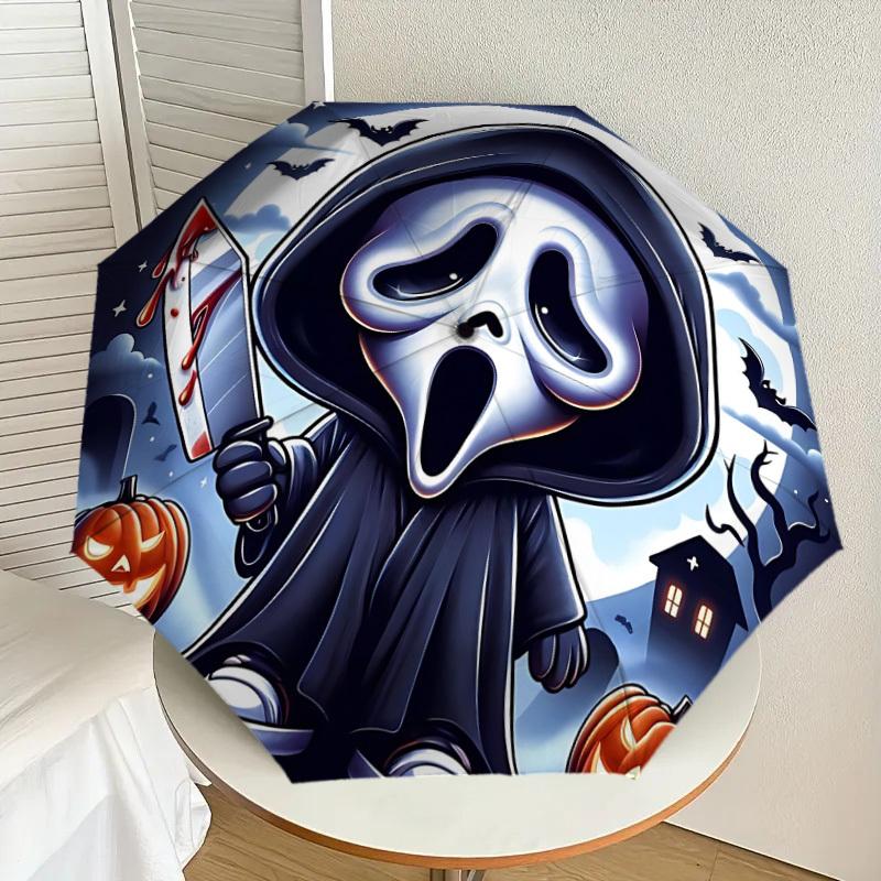 

1PC Scream Automatic Folding Umbrella | Vibrant Motif & Compact Design for Everyoneyy250930029