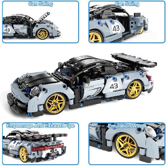 STEM Remote Control Car Building Kit Toys for Kids Age 8-12 with 2in1 STEM Robots Building Set Remote & APP Controlled Car/Robot, RC Car Toy Set for