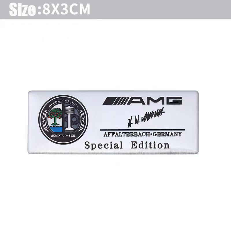 Mercedes Benz Series Aluminum Badge Car Body Stickers Decals For Mercedes Benz AMG W203 W206 W220 W205 W211 W212 W201 W168 W108 OS5
