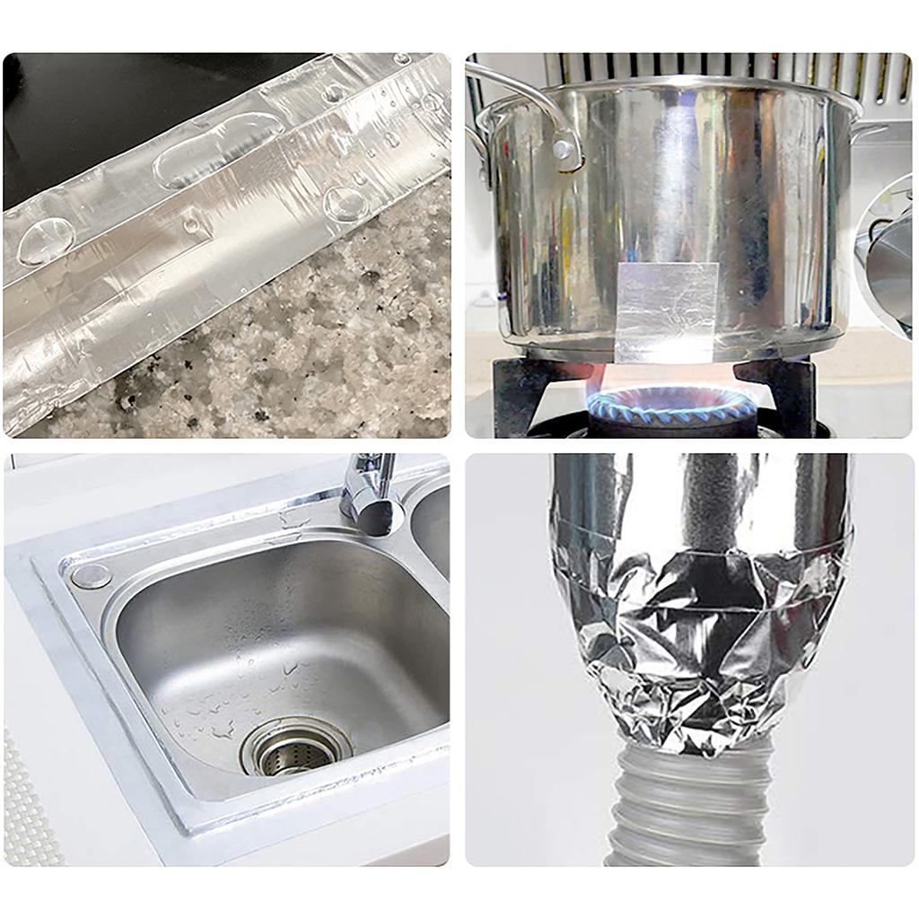 20m Aluminum Foil Self-adhesive Sealant Outdoor Waterproof Leak Repair And Seal Garden Pipe Emergency Repair Leak Stop Tape