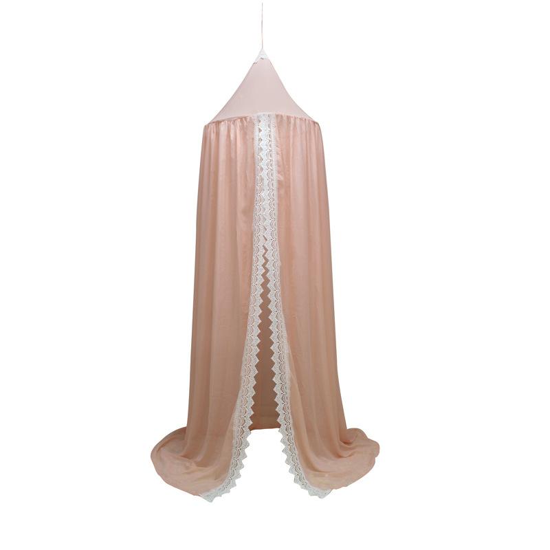 

Москитная сетка для детской кроватки, кружевной навес для кровати, детский подвесной купол, занавеска для малышей, принцесс, украшение детской комнаты 50x240cm