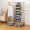 Foldable Kids Daily Clothes Organizer Side Pockets Closet Hanging Storage Bag  Socks