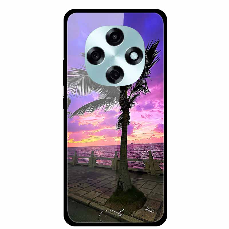 

Tempered Glass Case For OPPO A6 A5i pro Cover Bumper Funda for OPPO A6i A5 Cartoon Colurful Gift Phone Cases Hard Back Cover -OPPO A5i pro 4G