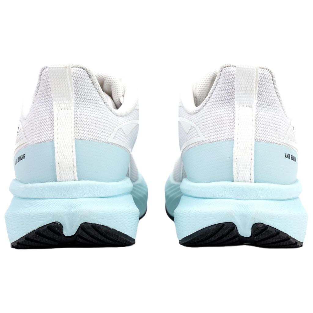 Anta Cloud Tracking Comfortable Shock Absorbing Lightweight Low Top Casual Running Shoes Women sneaker White Blue 122515522-3