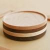 [Coaster Round] Luxurious Wooden Coaster Made from Natural Solid Wood (cherry)