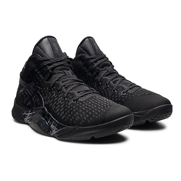 Asics Unpre Ars Pánské basketbalové boty středního střihu s kulatou špičkou, tenisky, černé 1063A036-002