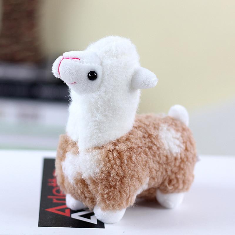 Adorable Plush Alpaca Keychain Charming Small Stuffed Toy For Bags And Gifts