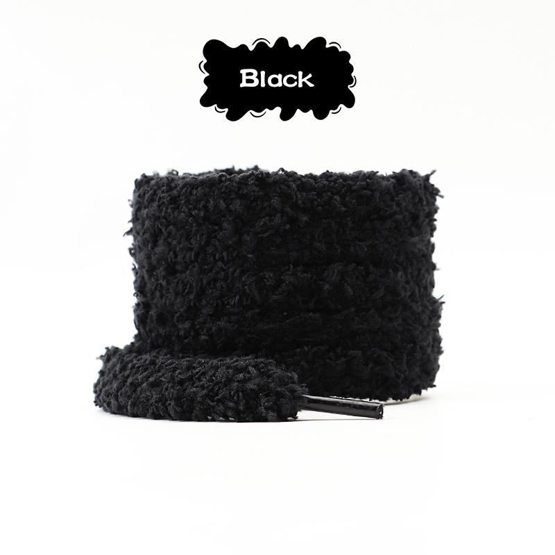1Pair fashions 1cm wide round plush shoelace Sneakers flat shoes Casual shoelaces 80/100/120/140/160cm Shoelaces for shoes