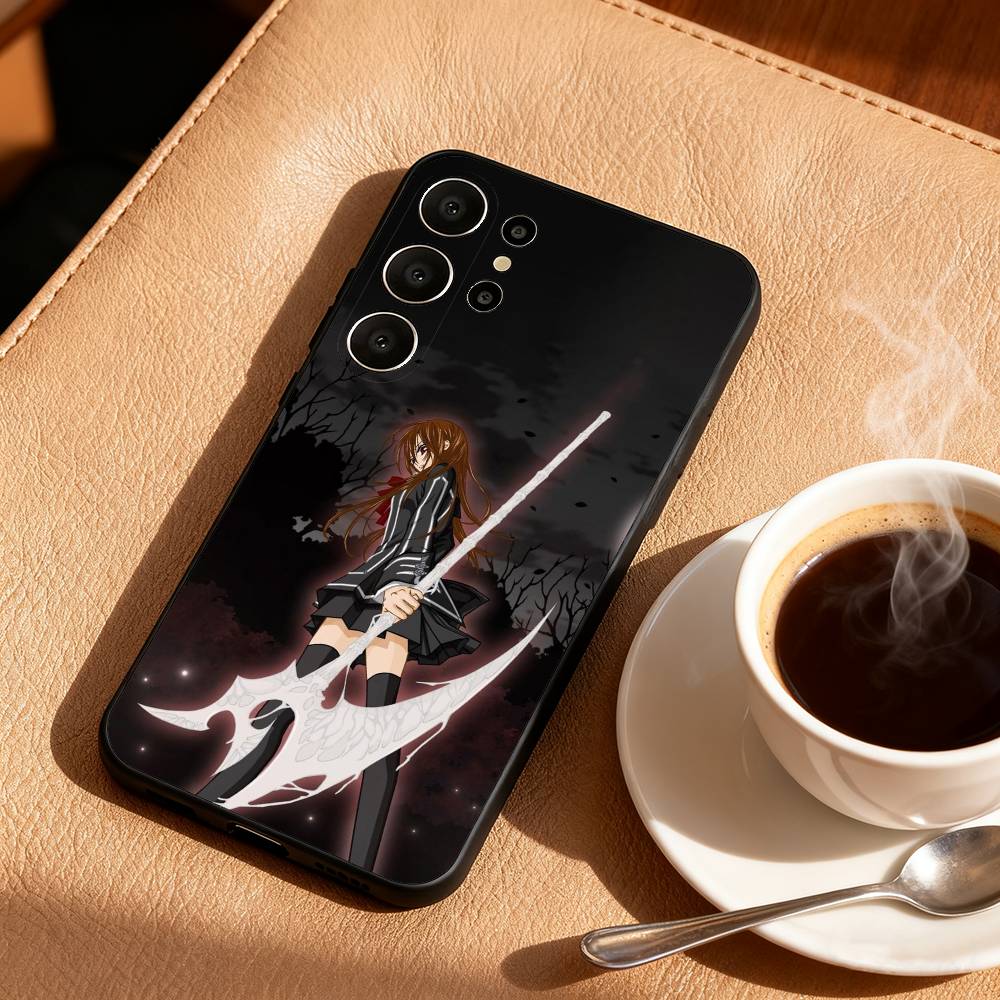 Чехол для телефона Аниме V-Vampire K-Knight для Samsung S26,S25,24,23,22,30,21,10,9,Ultra,Plus,Lite,FE Мягкий черный чехол Samsung S25Plus