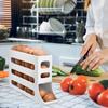 Automatic Rolling Egg Rack Space-Saving Refrigerator Side Door Egg Rack