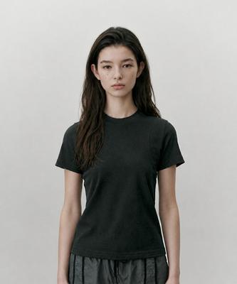 Aussel Coverstitch T-Shirt Black