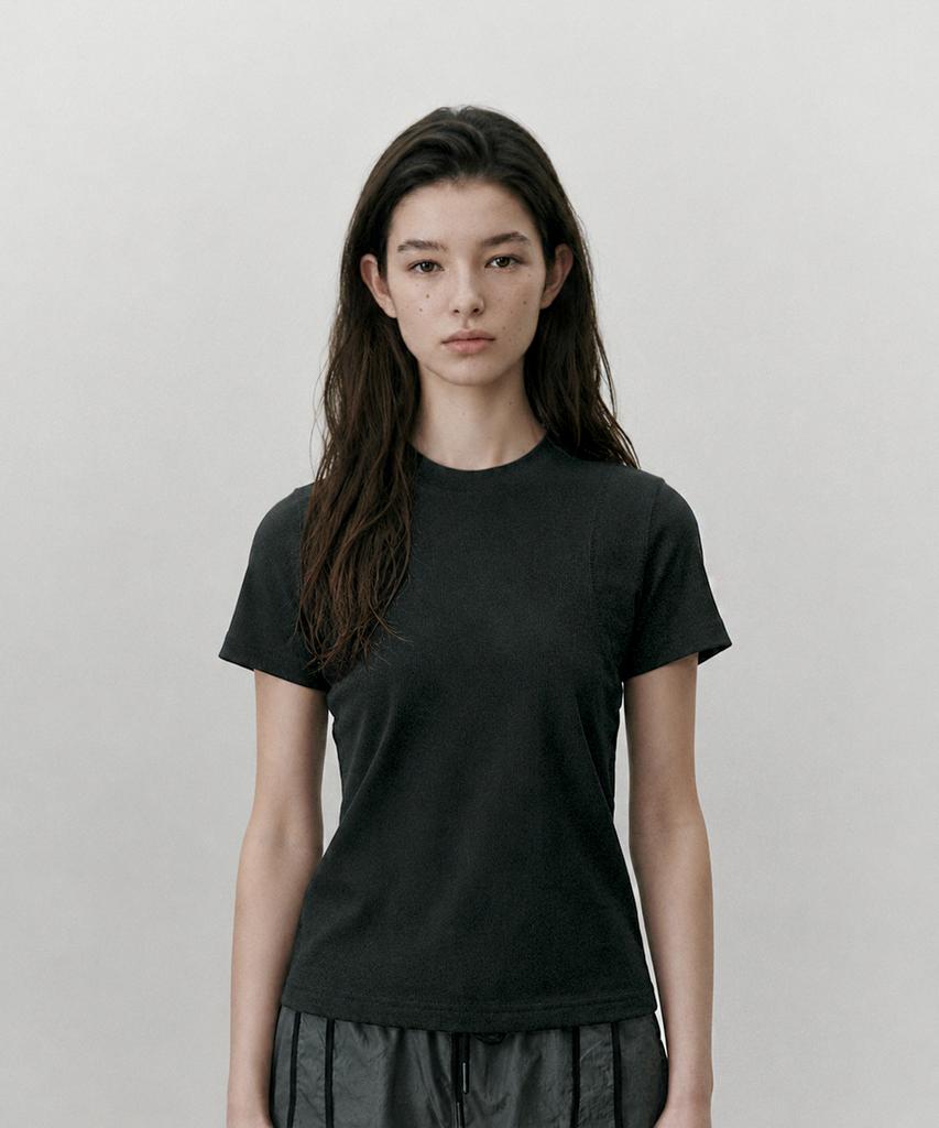 Aussel Coverstitch T-Shirt Black