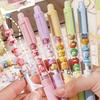 Student Pen Panda Cherry Blossom String Pen Writing Stationery Decompression Pen Press Gel Pen