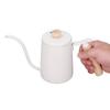 Coffee Pour Over Kettle 600ml Gooseneck Vent Hole Wooden Handle Food Grade Stainless Steel Ergonomic Gooseneck Kettle