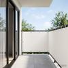 Balcony Privacy Screen 1.5 X 25 M Fabric with PU Coating White