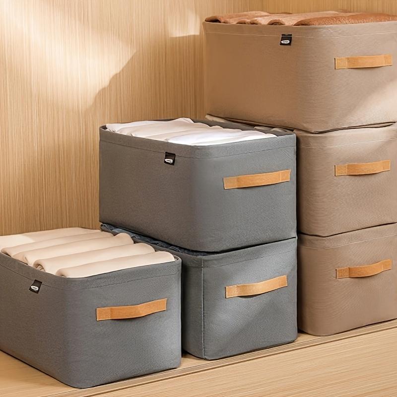 Wardrobe Clothes Storage Container with Handle, Lightweight Versatile Organizer, Space Saving Box