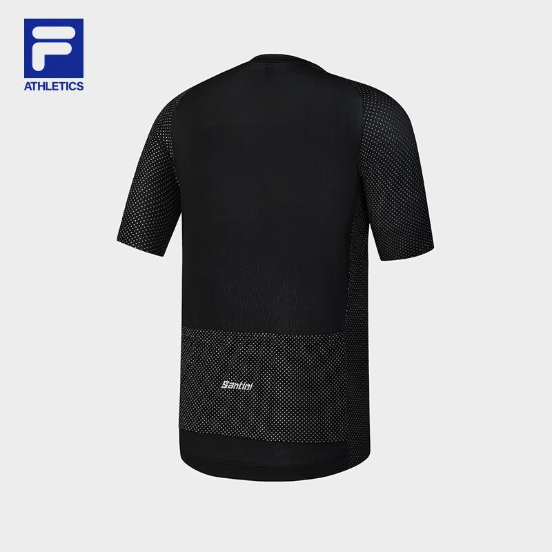 FILA Men's Slim Fit Cycling Short-Sleeve Knit Top