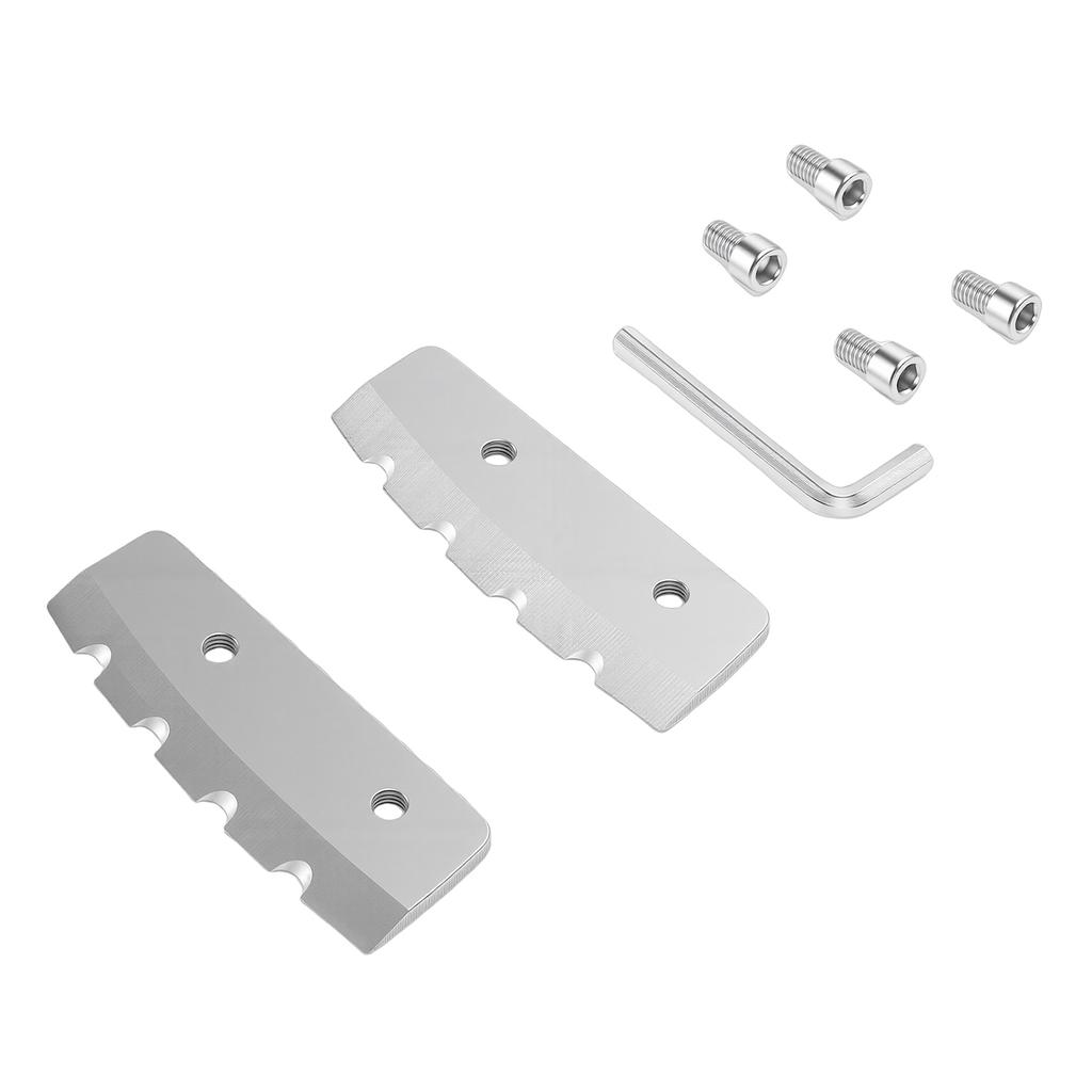 2 Pcs Ice Auger Blade Suitable for Eskimo 6 Inch Augers Hard Alloy Steel Ice Drill Blade Replacement with Screws and