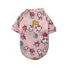 Fashion Warm Soft Cotton Dog Sports Pet Clothing Winter Outdoor Apparel with Cartoon Print Cute and Stylish