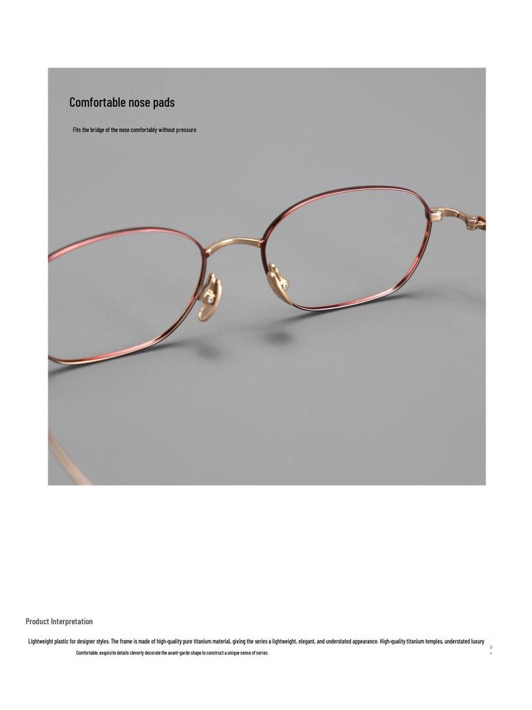 Unisex M6717S Titanium & Acetate Retro Eyeglass Frame – Prescription-friendly for Nearsightedness