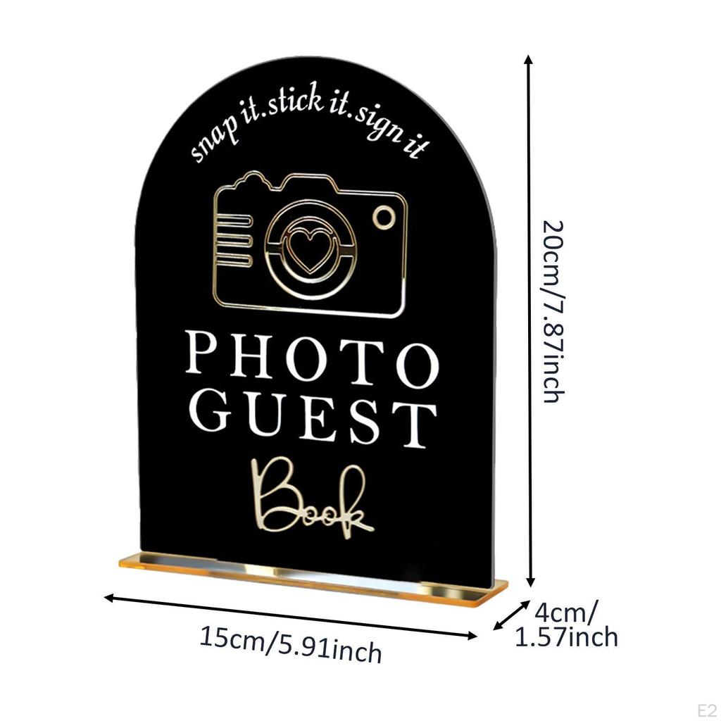 Acrylic Sign for Wedding Events and Reception Table Keepsake Decoration