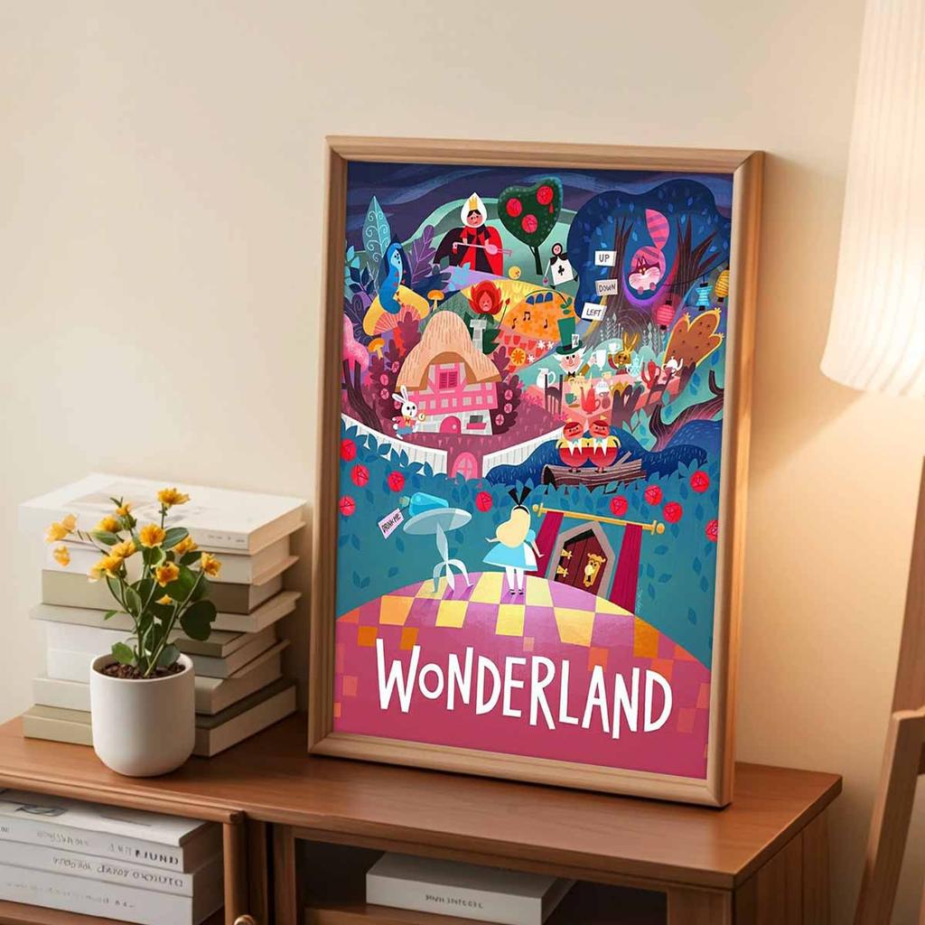 Full Round Diamond Painting Wonderland Art Rhinestone Picture Mosaic DIY 5D Cross Stitch Embroidery Home Decoration