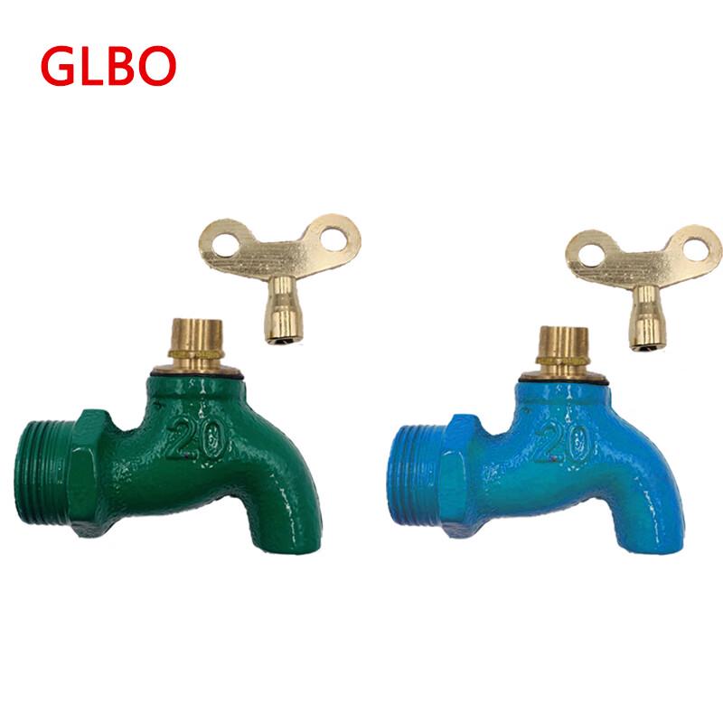 GLBO Old-Style 3/4 inch Lockable Faucet with Key