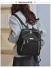 Women's Oxford Cloth Embroidered Backpack - Large Capacity, Fashionable, Perfect for Work and Commute