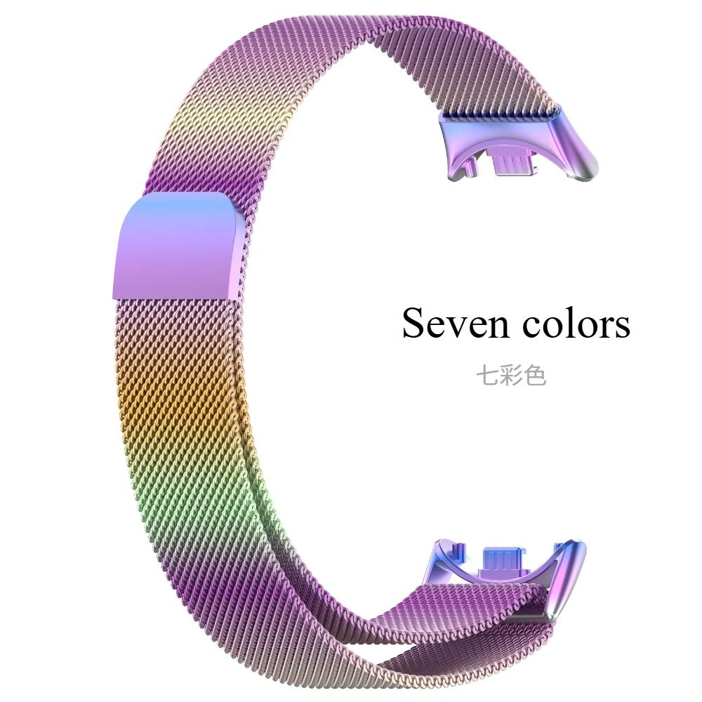 

2 шт. Нержавіюча сталь для Xiaomi mi band 10 Ремінець miband8 miband 9 Correa Браслет Xiaomi Smart Band 8 Міланська петля Аксесуари For Miband 9 різнокольоровий