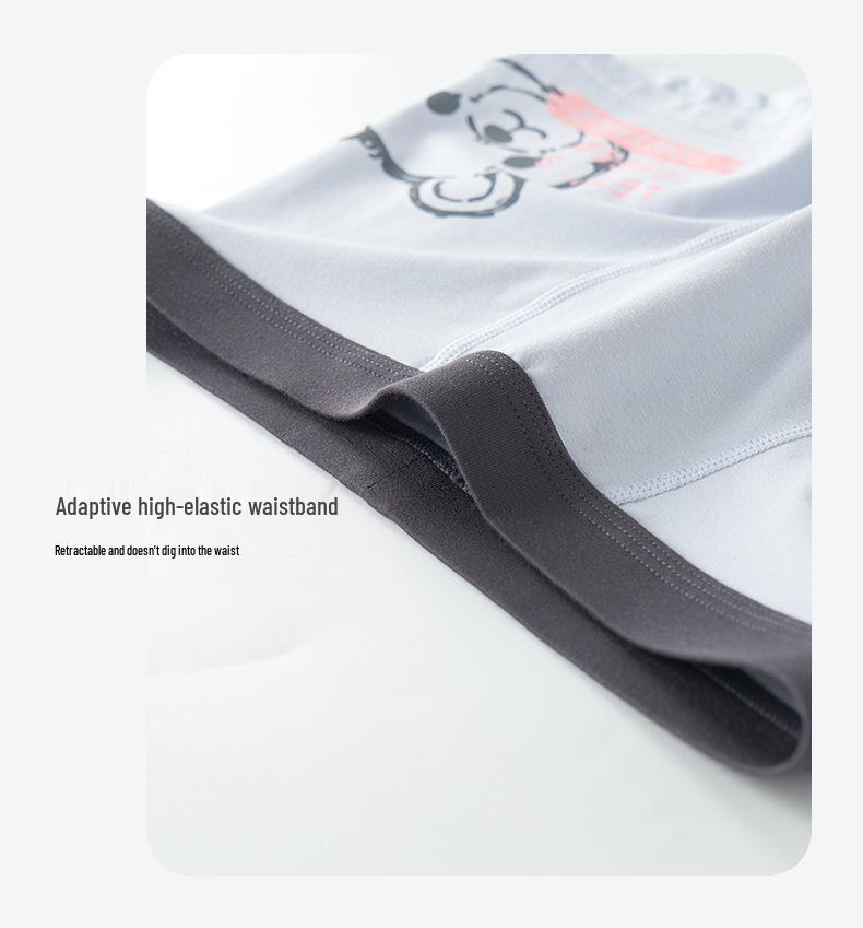 Huanghua Boys' Combed Cotton Boxer Briefs - 4-Pack