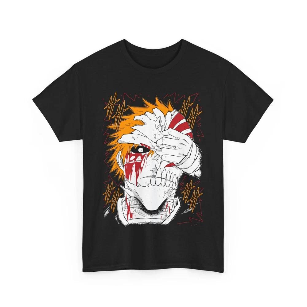 Anime Bleach Ichigo Kurosaki Black T Shirt S