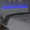 VidaXL LED Headboard Bedroom Furniture Double Bed Accessory Head of Bed Frame Interior White 3121715