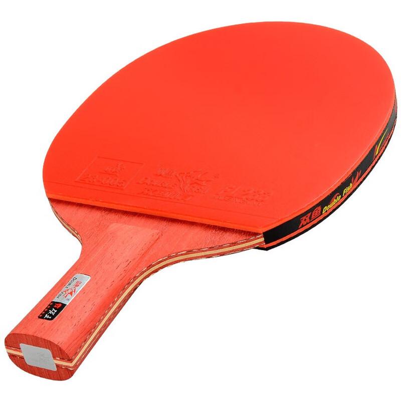 Dubbel Fisk Röd Kolfiber King 5-stjärnig Bordtennisracket