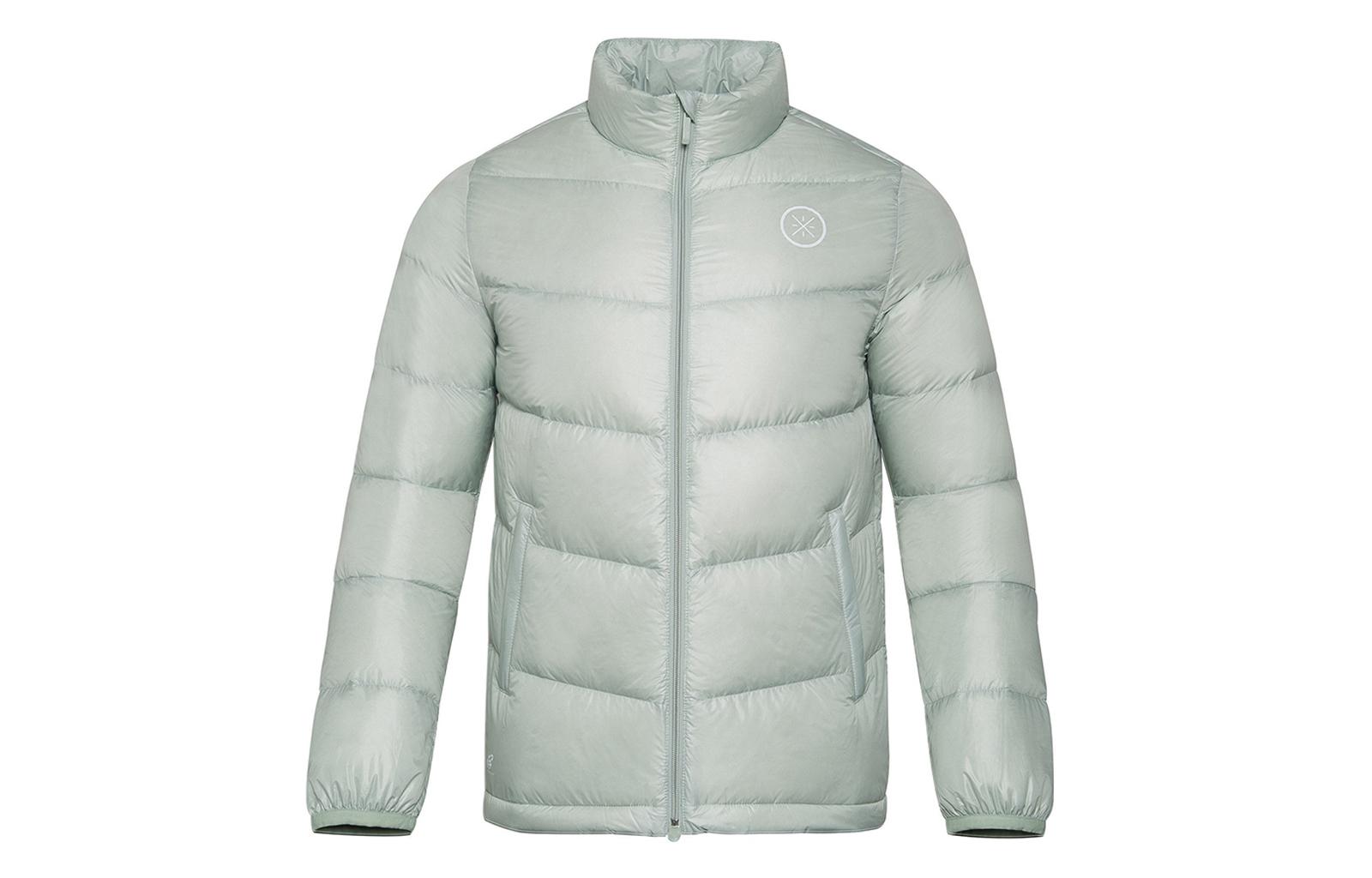 Li Ning Down Jacket Men s Water Gray Green AYMR127-4 XXXL