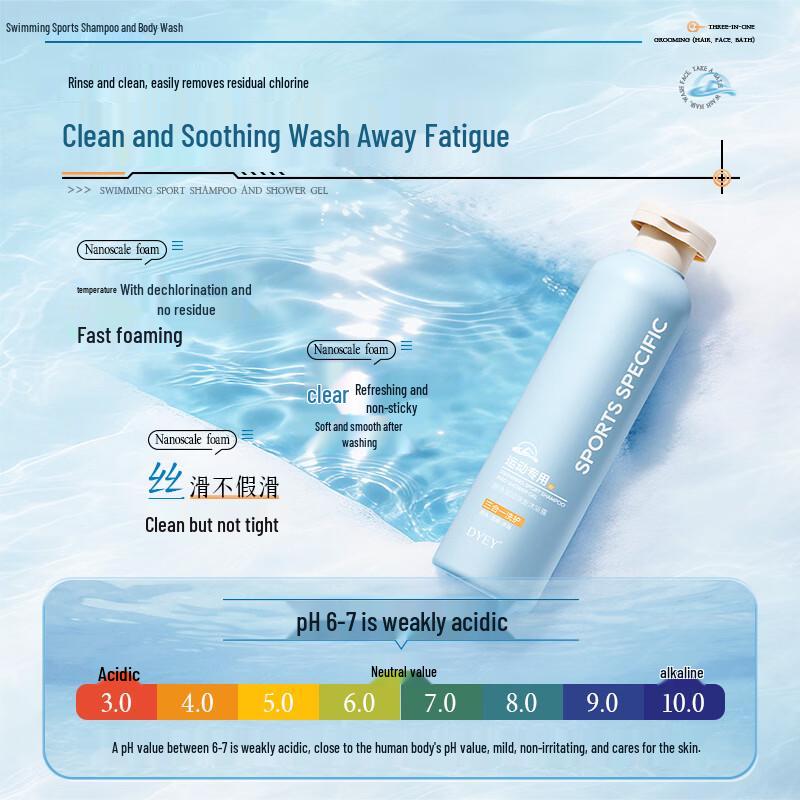 dyey Swimmer's 3-in-1 Dechlorinating Wash 250ml