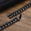 Vnox 18cm/20cm/22cm Stainless Steel Bold Cuban Bracelets for Men Women,6mm/8mm/10mm/12mm Width Miami Curb Links Wristband Gift