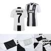 Juventus Ronaldo Cristiano Home Shirt Football Whiteblack Color 2018 2019 Seria