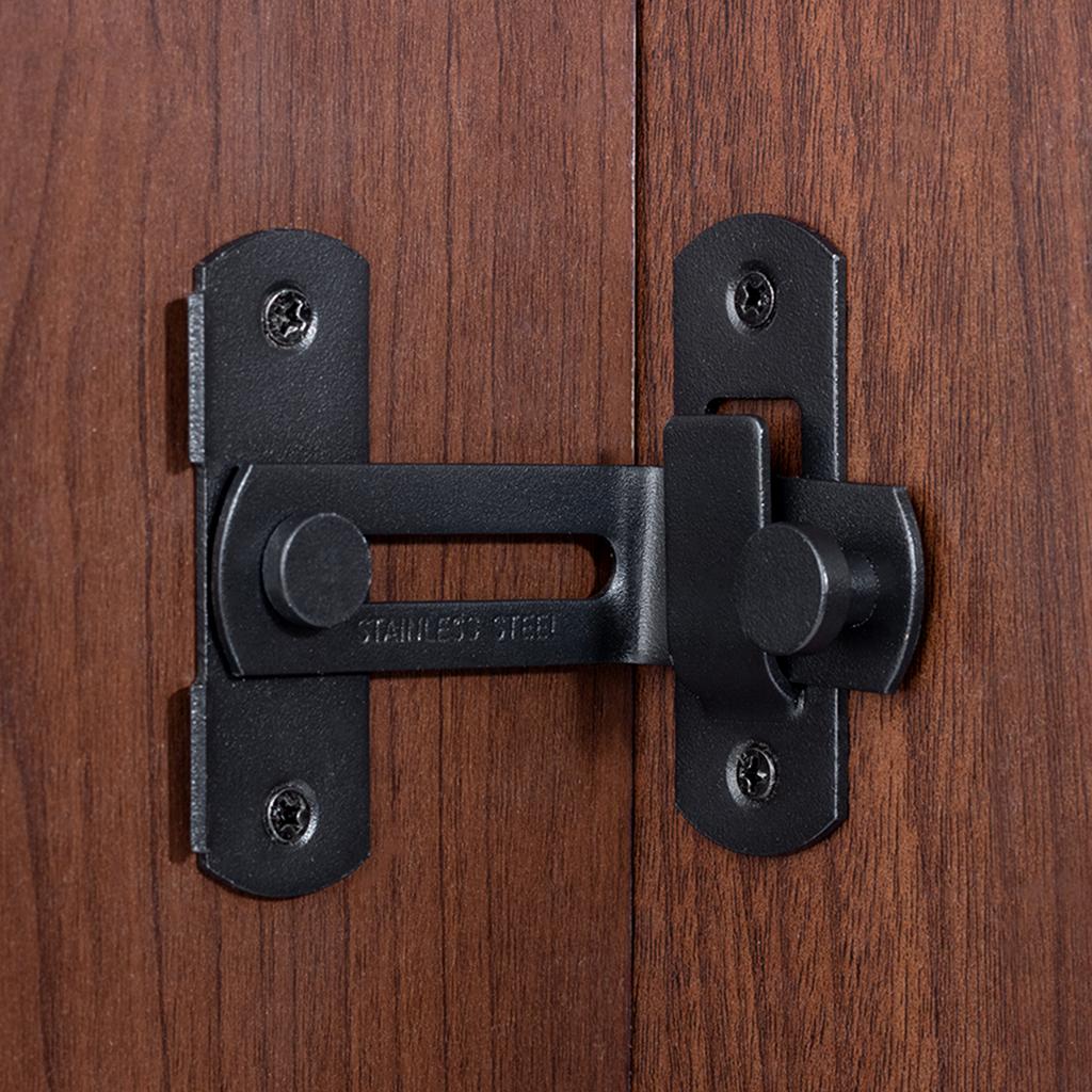 Zăvoare de poartă din oțel inoxidabil Keenkee, zăvor pentru ușă de animale de companie, cu șurub, încuietoare robustă cu clapetă, grosime de 2 mm